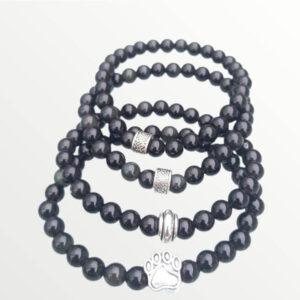 Bracelet obsidienne oeil celeste