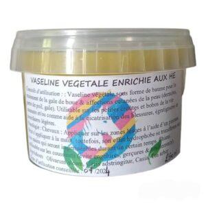 Vaseline végétale enrichie aux huiles essentielles