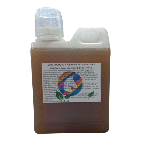 Cure Poumons / Respiration / Emphysème (spéciale chevaux dermiteux & SME ou Cushing)